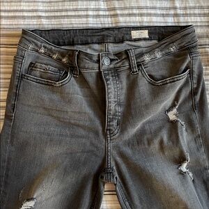 Bridge by GLY Distressed Gray Jeans